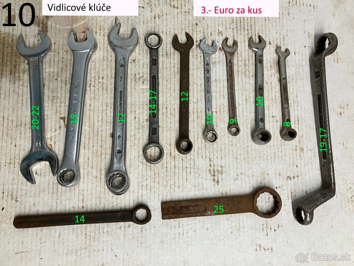 Vidlicové klúče Czechoslovakia - 6
