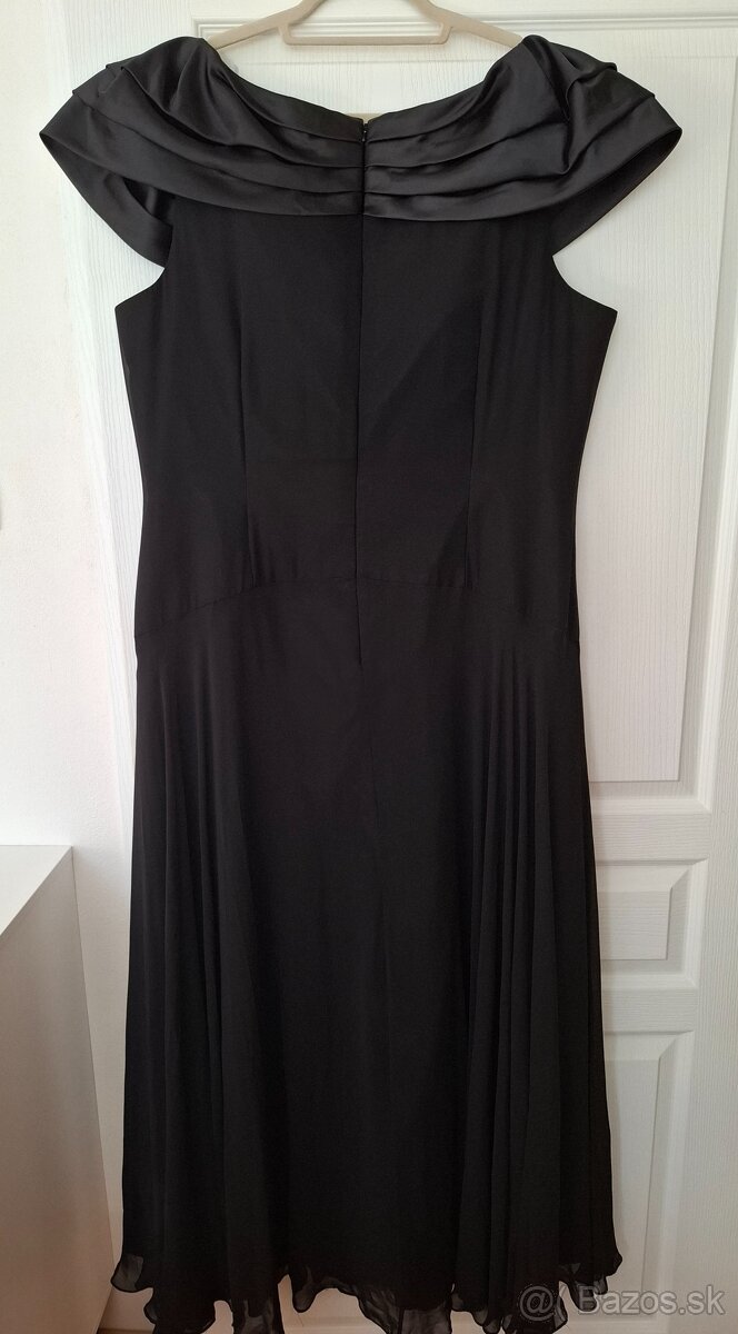 Šaty spoločenské čierne 50 - 52 - 6