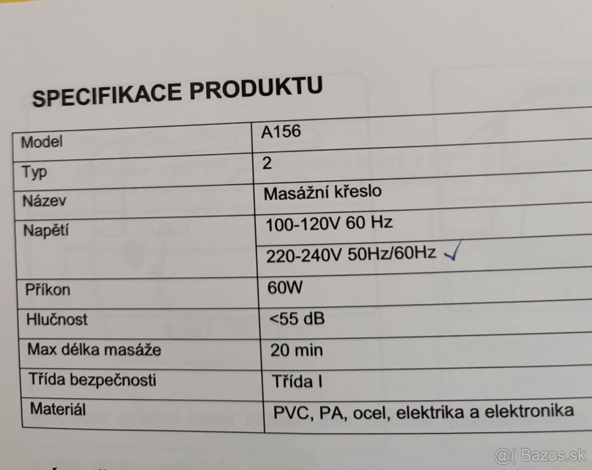 Masážne výhrevné kreslo inSPORTline Scaleta II - 6