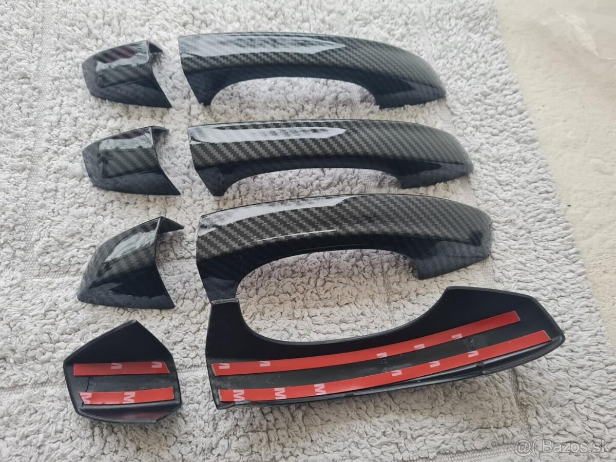 KARBONOVÉ klučky krytky klučiek pre ŠKODA VOLKSWAGEN - 6