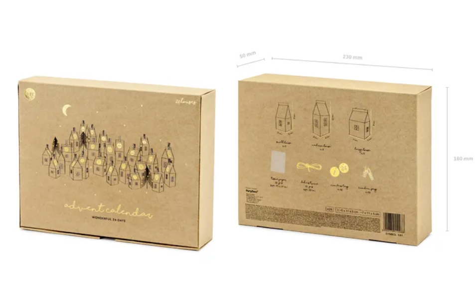 Adventný kalendár domčeky 24ks - 6