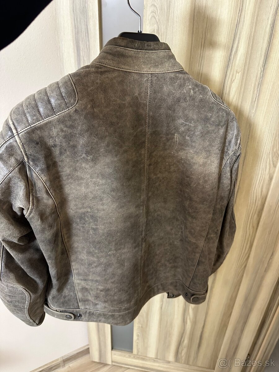 Motorkárska bunda z byvolej kože - 6