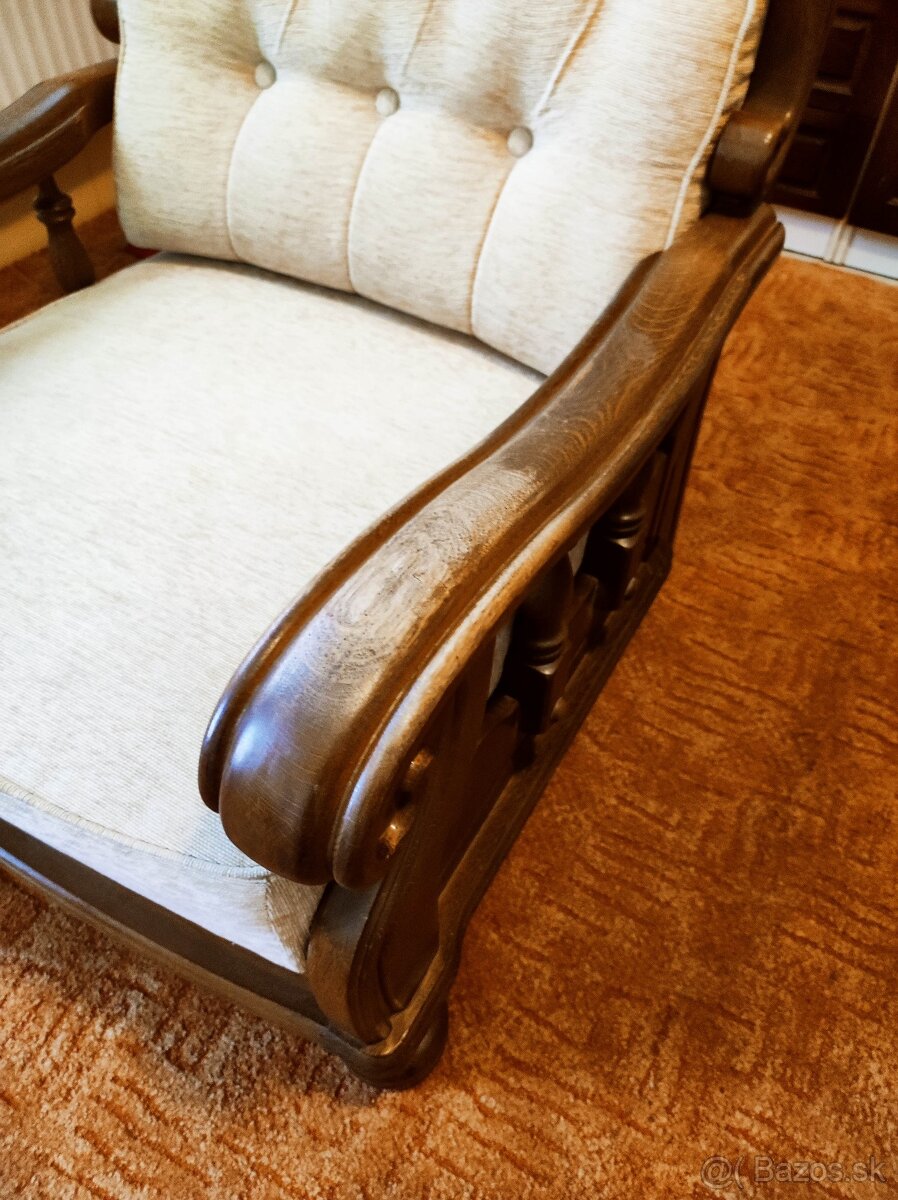 Staré rustikálne kreslo - 6