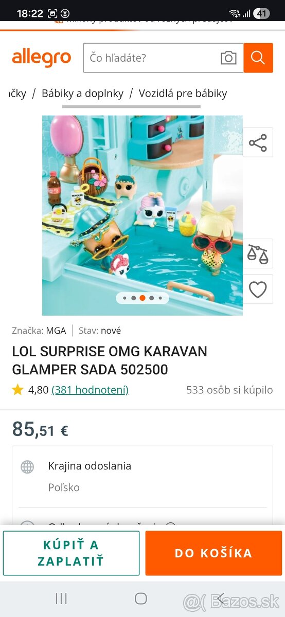 LOL Bábika Camping Karavan Auto - 6