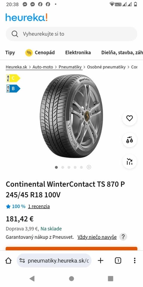 245/45 R 18 zimné CONTINENTAL. - 6