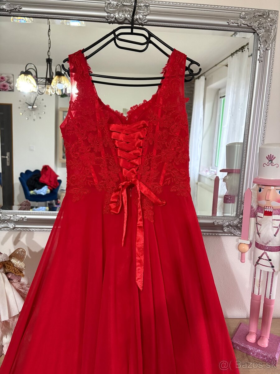 Červené šaty L/40 - 6