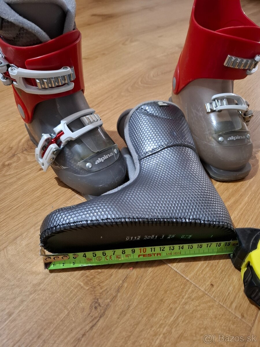 Detské lyže 65 cm + lyžiarky vel. 28,5 - 6