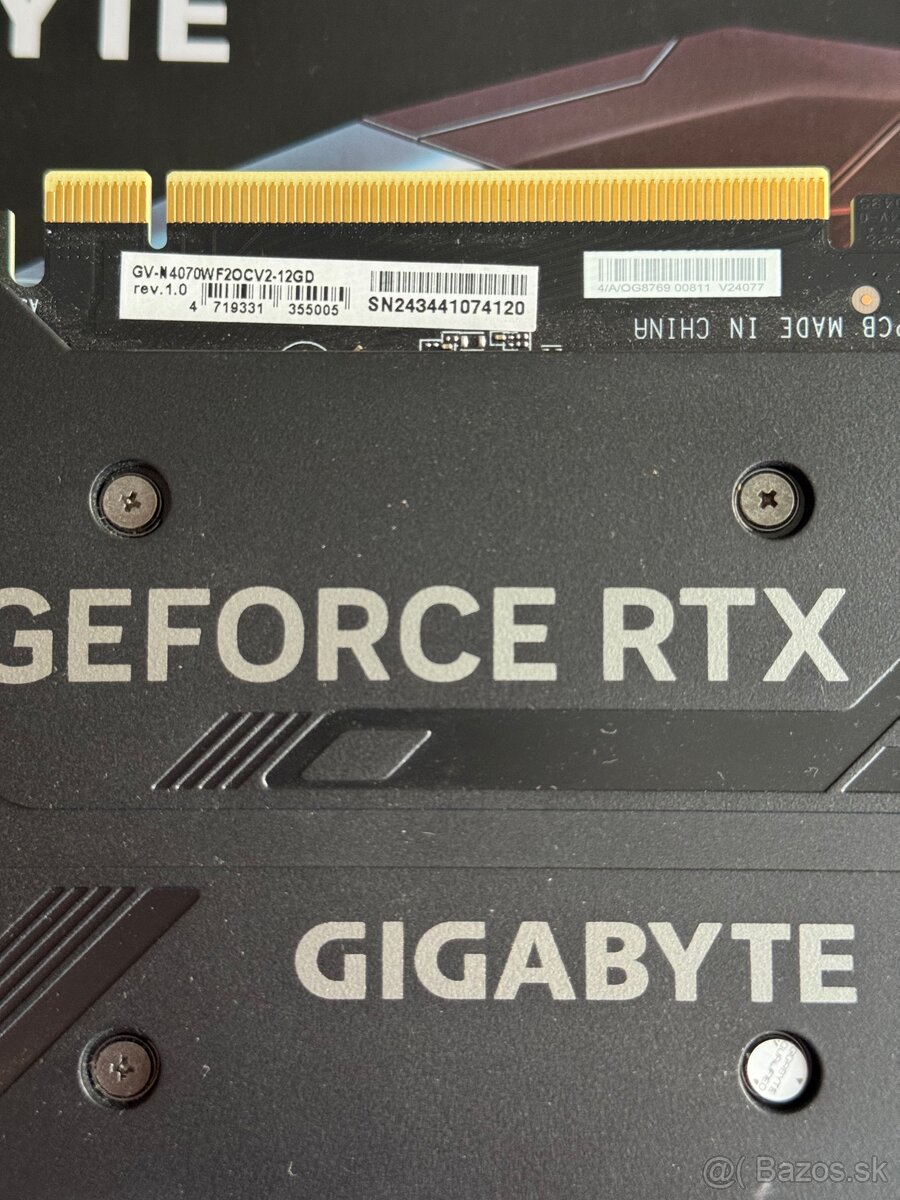 Gigabyte GeForce RTX 4070 - 12GB - 6