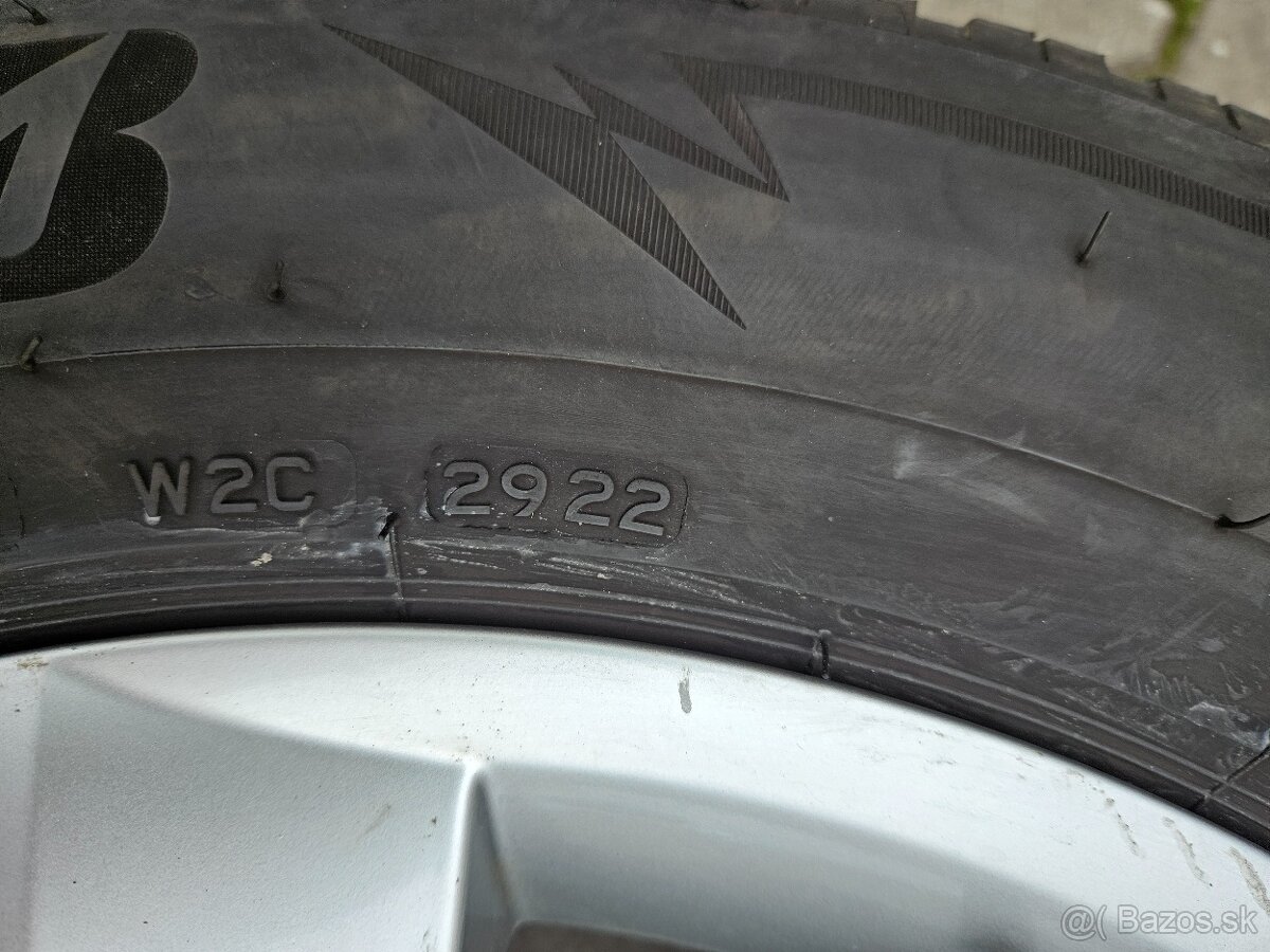 ALU DISKY SKODA RATIKON ORIGINAL R17+ZIMNÉ PNEU BRIDGESTONE - 6