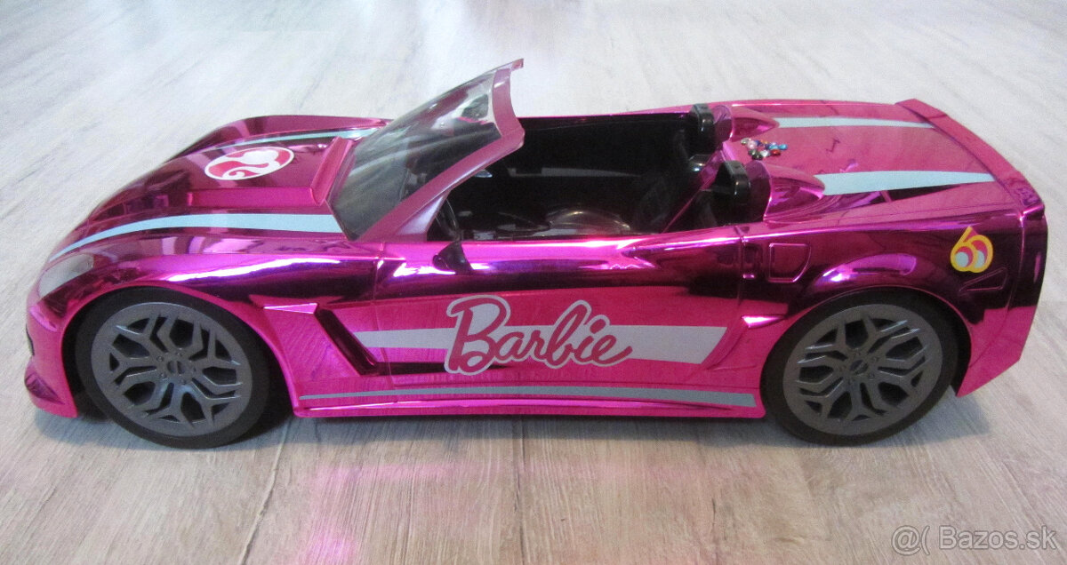 Barbie auto kabriolet na dialkove ovladanie. - 6