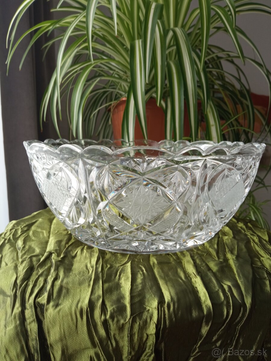 Krištáľová misa 1970, Bohemia crystal - 6
