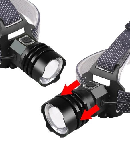 Predam LED zumovacia čelovka XHP50 - 6