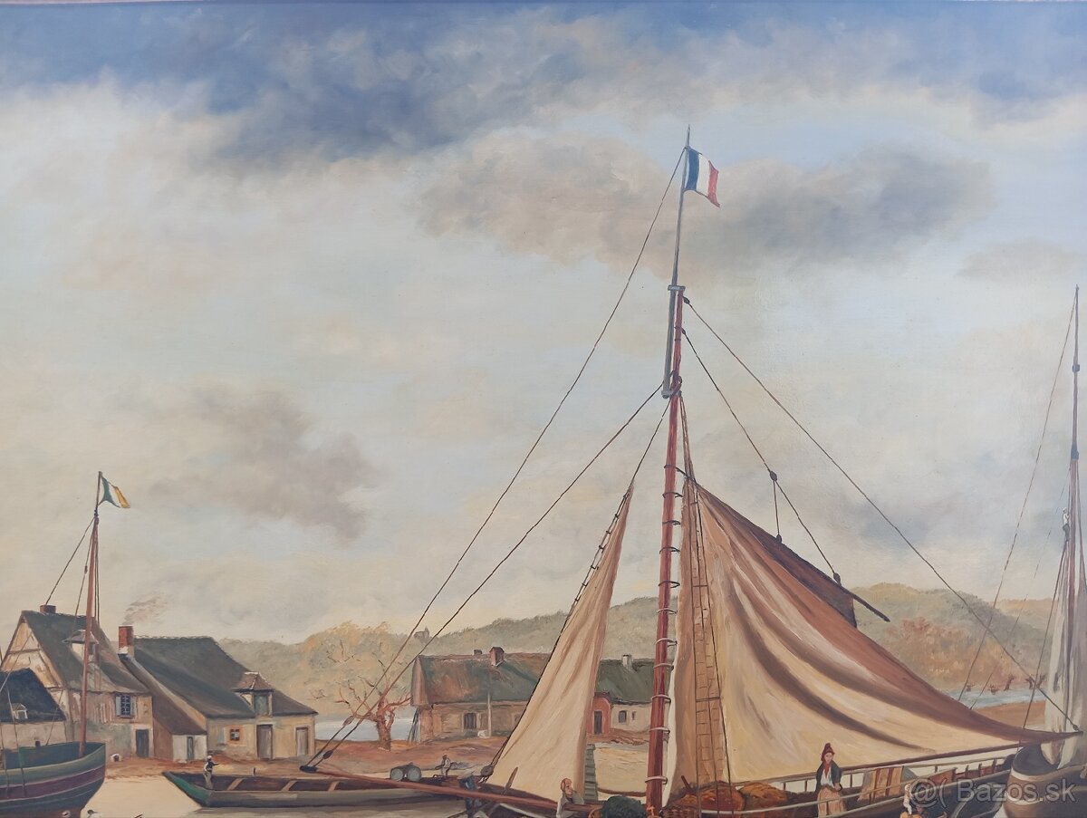 Obrovský krásny maľovaný obraz 120 x 84 cm - 6