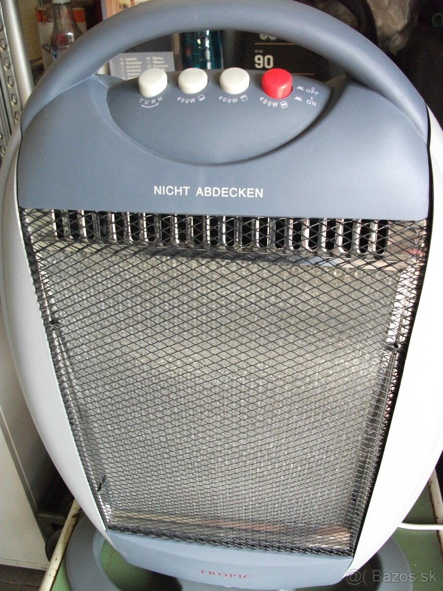 Predám nový,elektrický-halogenový ohrievač-1200W. - 6