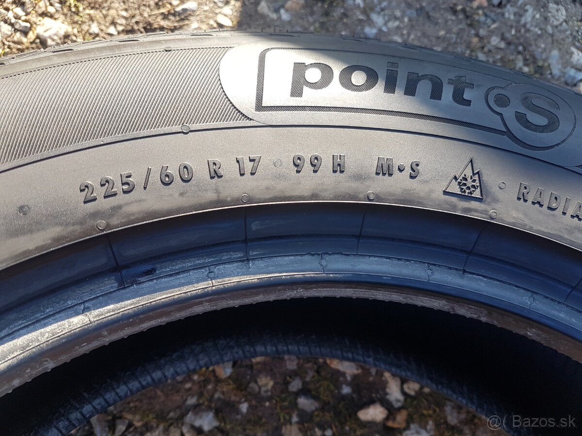 225/60 r17 zimné pneumatiky 2ks PointS DOT2020 - 6