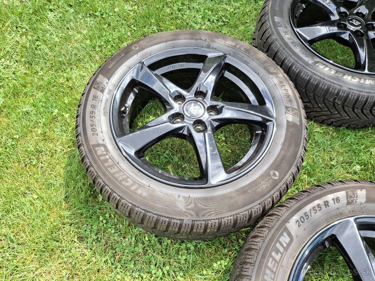 16" ALU 5x100 (Toyota) + zimné 205/55 r16 Michelin TOP - 6
