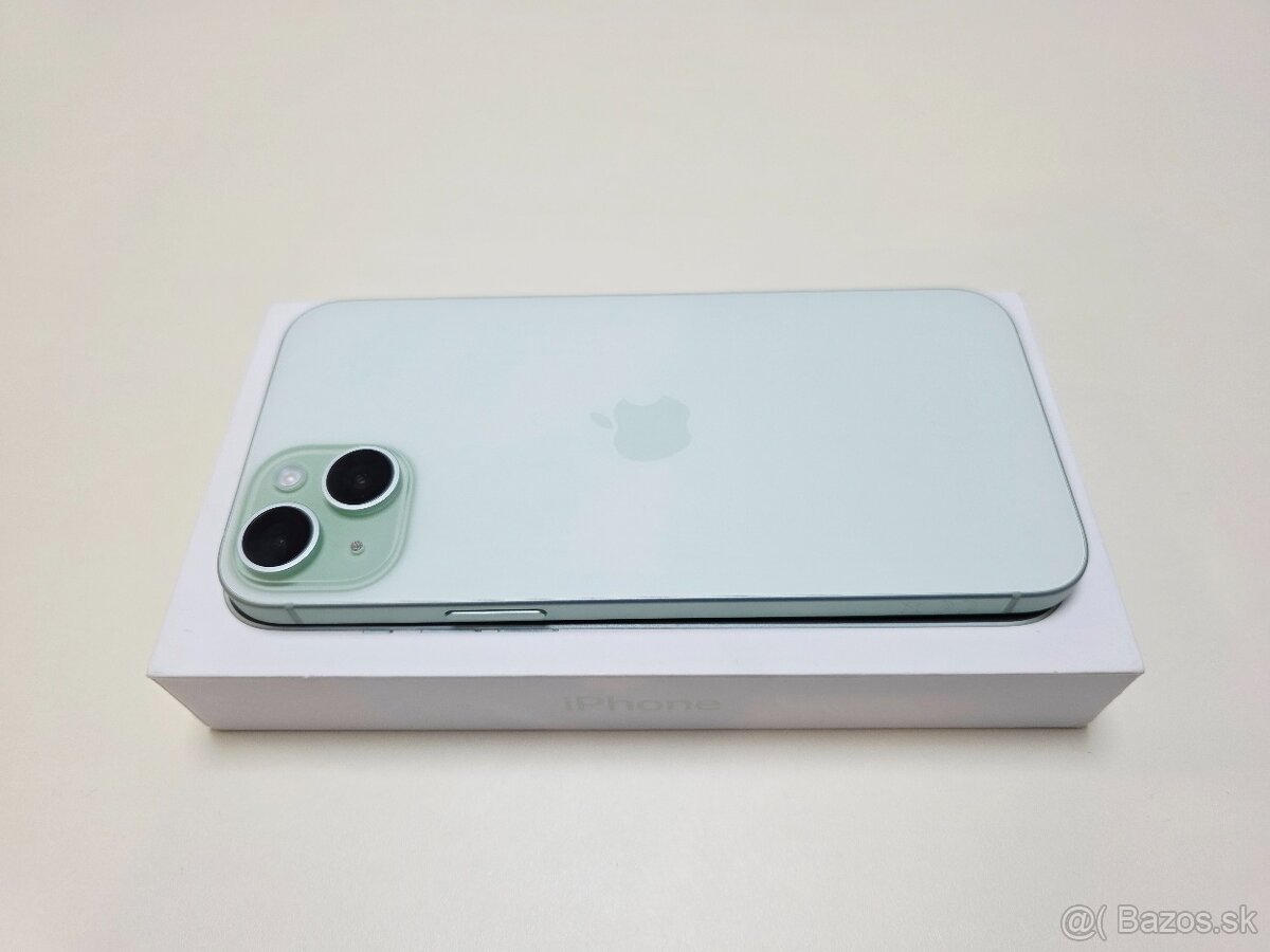 APPLE IPHONE 15 PLUS 128GB ,BATERKA 100%,ZÁRUKA - 6
