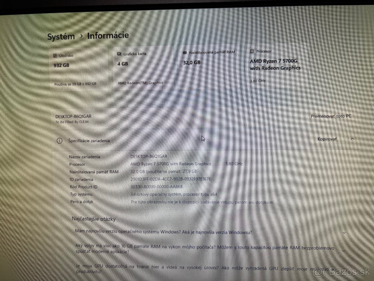 ASRock DeskMini X300 - Ryzen 7 5700G, 32GB RAM - 6