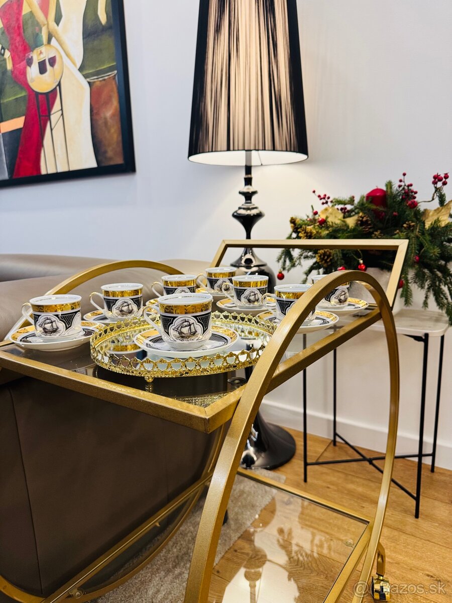 Retro vitrínová súprava 8 ks šálok - 6