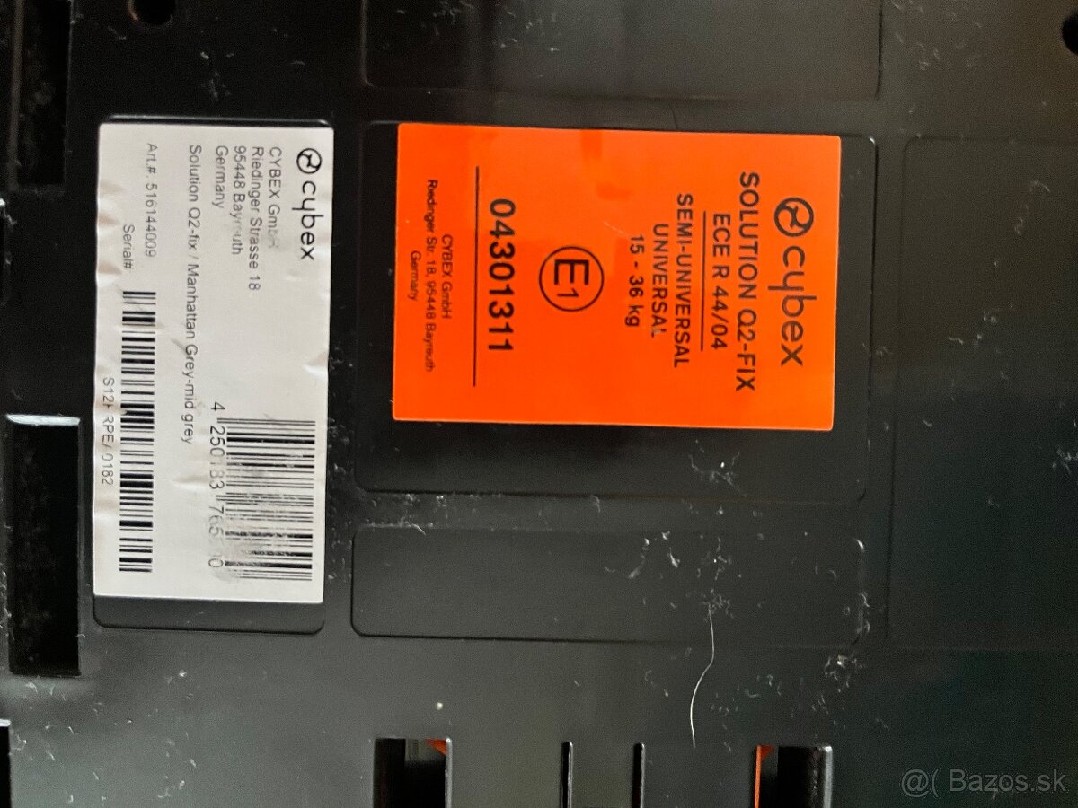Autosedačka Cybex Q2-Fix 15-36 kg - 6