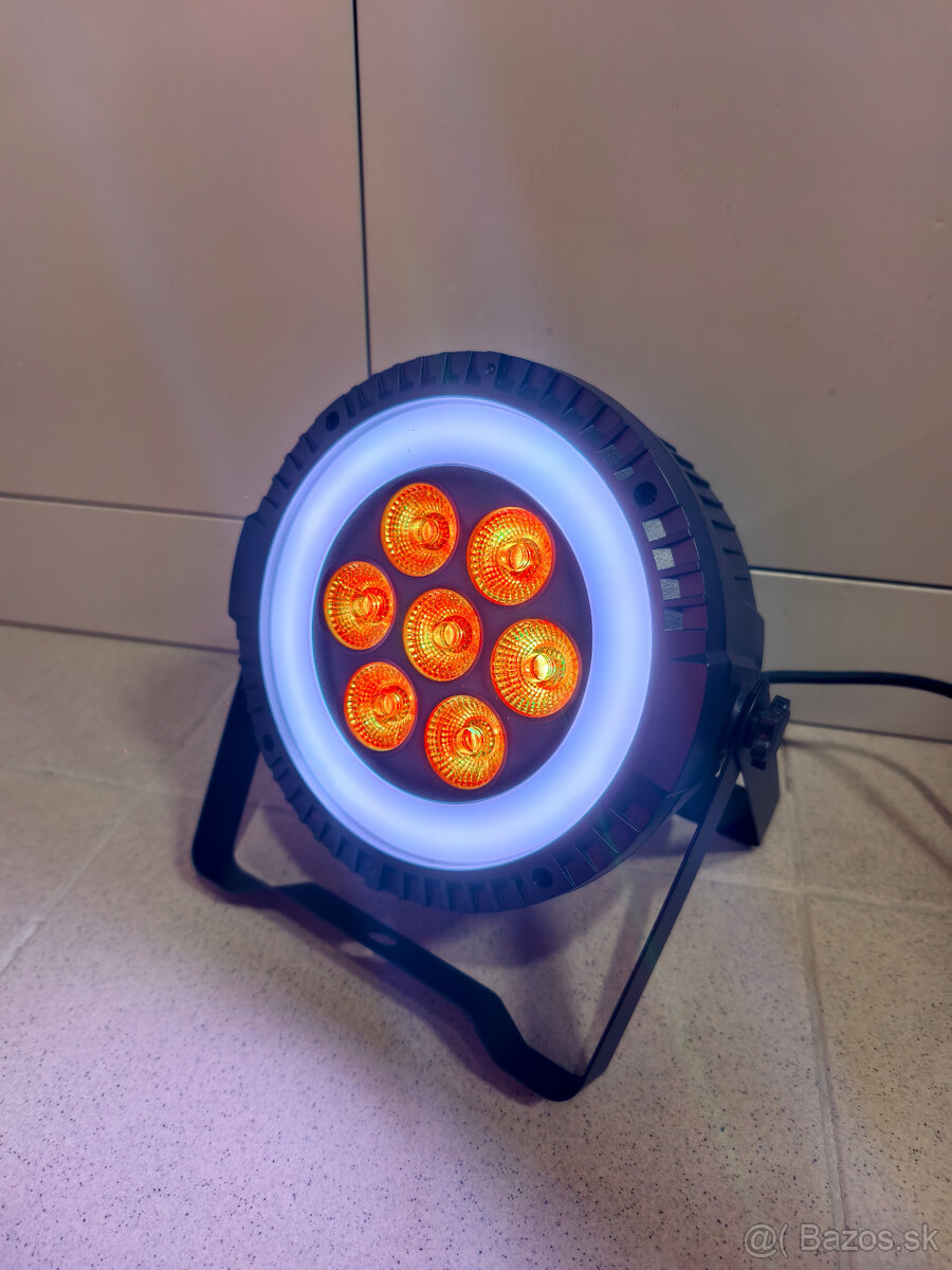 LED PAR Light 7x12W RGBW + Kruh - 6