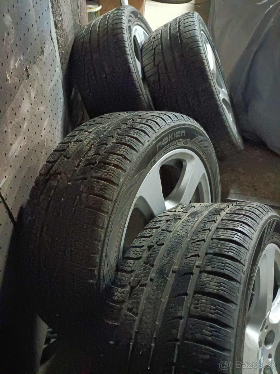 ❄️4ks alu disky orig. BMW 5x120 R17 pneu 245/45 r17 - 6