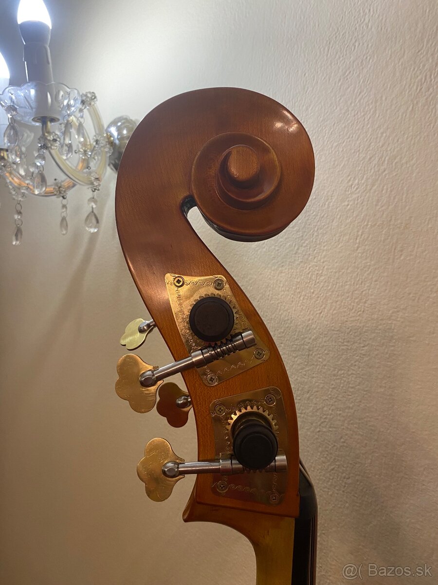 Predám celodrevený 3/4 kontrabas,ručná práca - 6