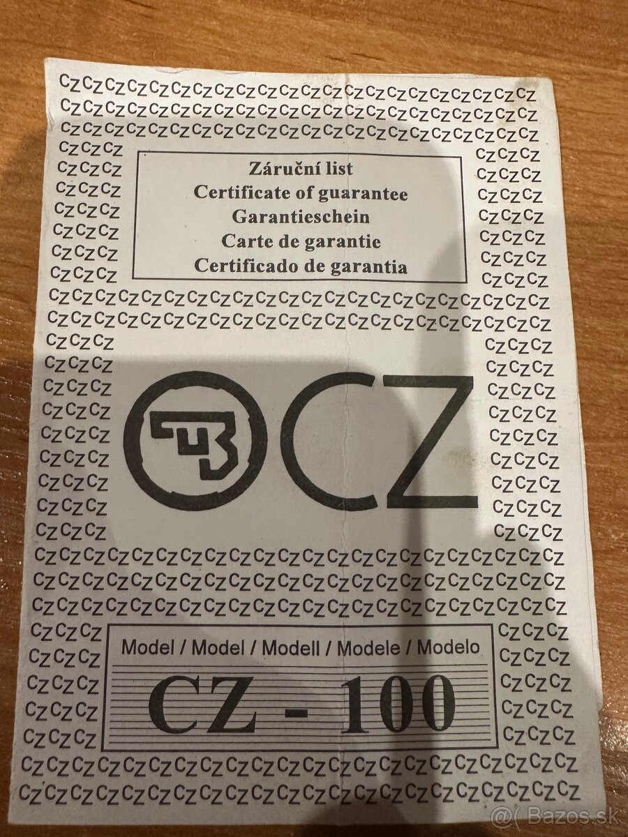 PIŠTOĽ CZ100 - 6
