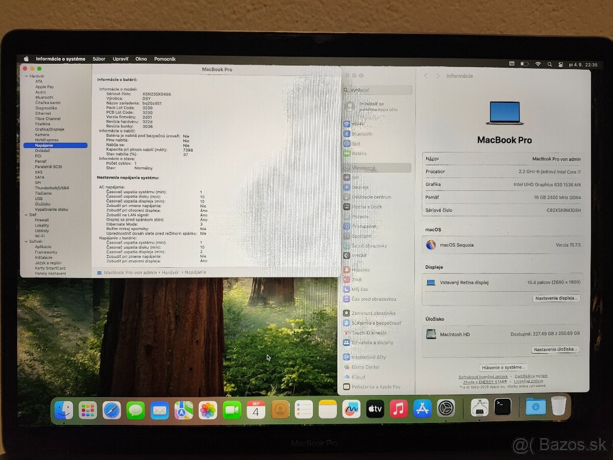 Apple MacBook Pro 15 (2018) | Intel Core i7 • 16 GB RAM • 25 - 6