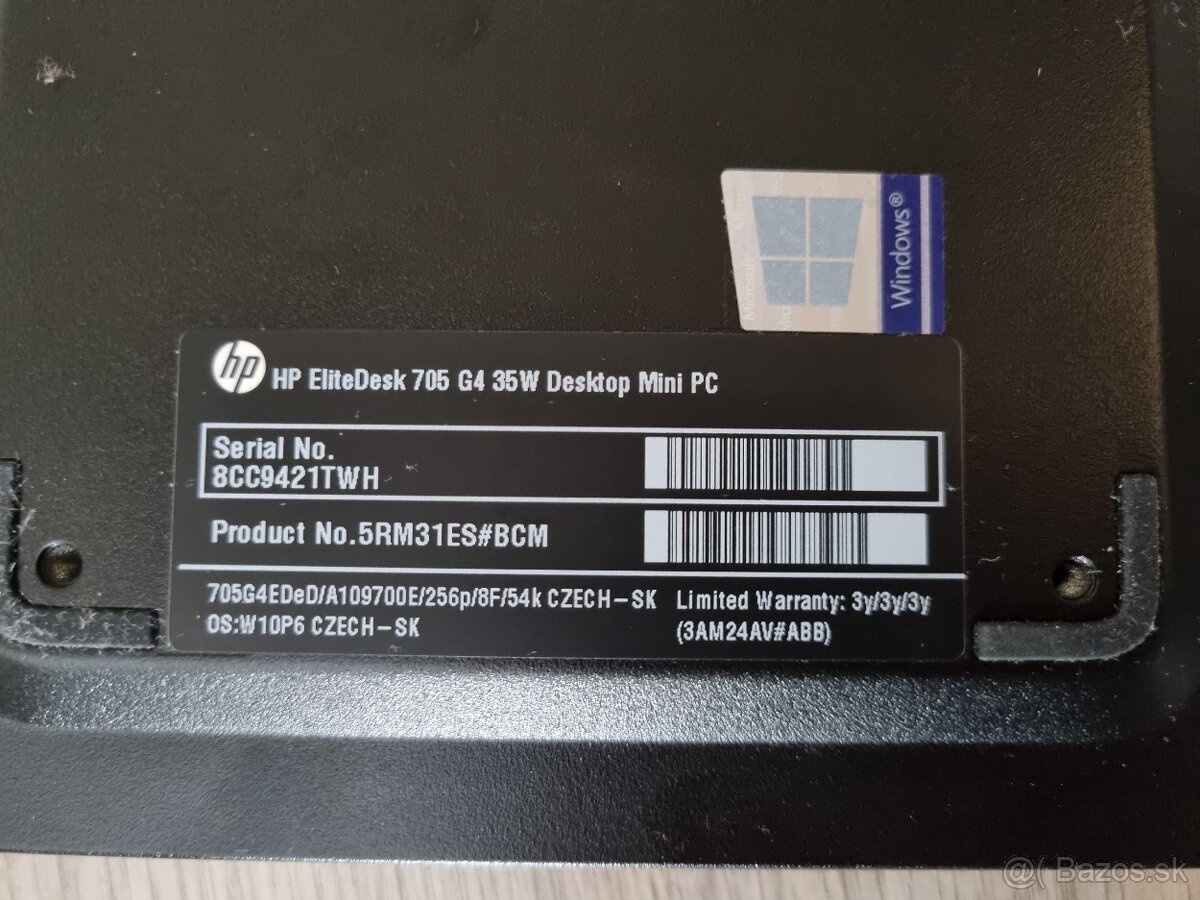 HP EliteDesk 705 G4 35W Mini 2018 - 6