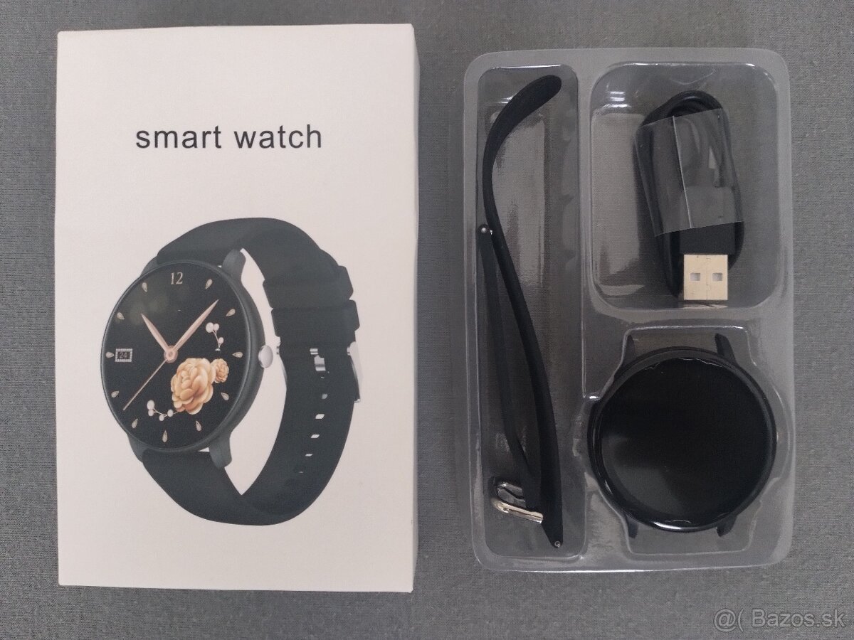Smart hodinky, možnosť volania, čierne - 6