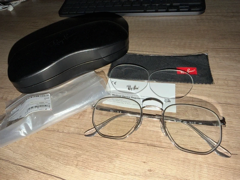 NOVÉ RayBan Hexagonal Silver okuliare PC 130€ - 6