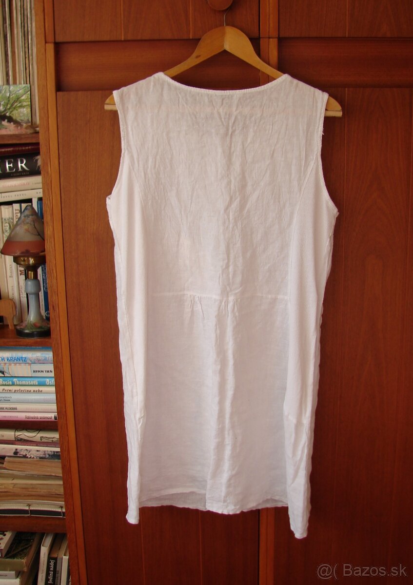 Biele ľanové šaty - 6