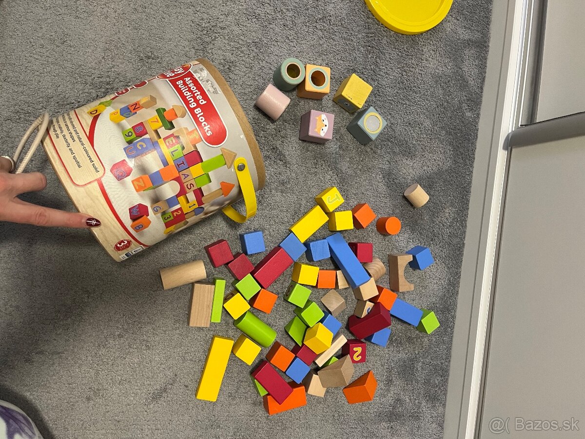 Playtive detska drevena stavebnica kocky - 6