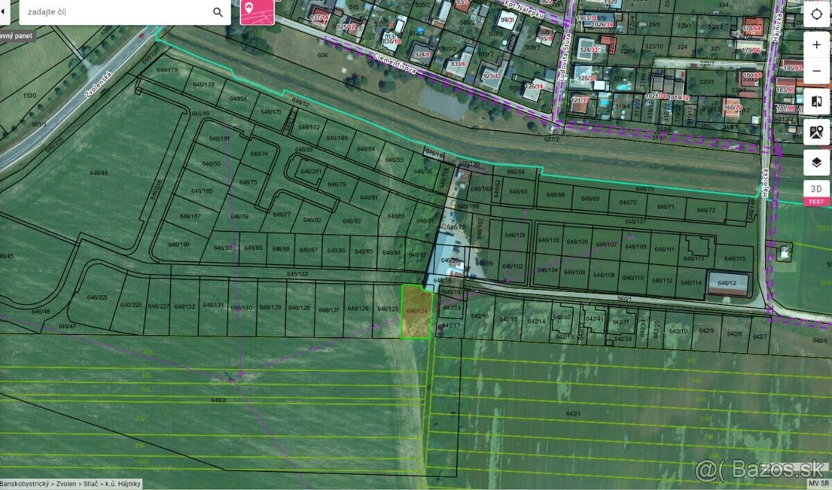 predám veľký stavebný pozemok Slnečnica Sliač- s povolením - 6