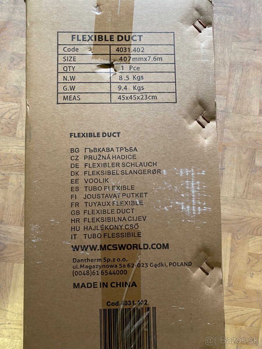 Pružná hadica k ohrievačom a ventilácii - 6