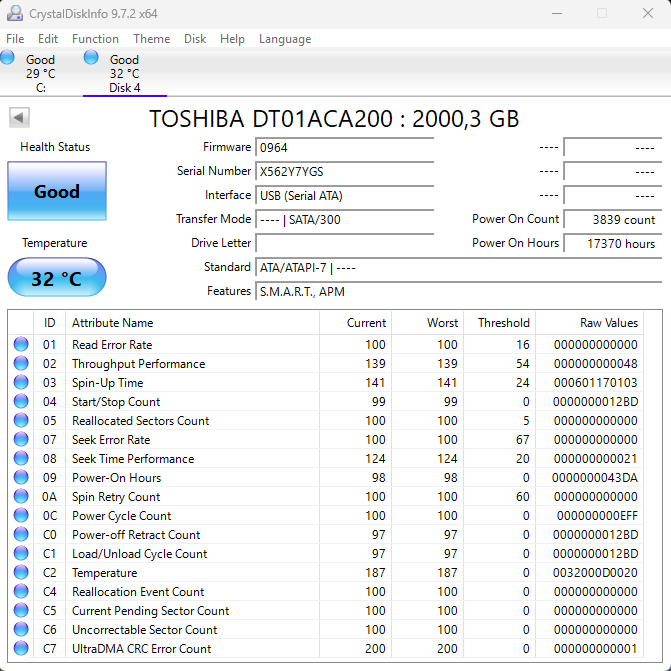 2.5" / 3.5" 160GB, 250GB, 1TB, 2TB HDD - 6