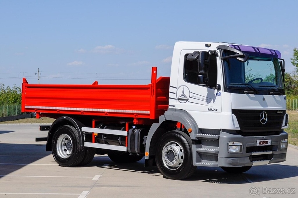 MERCEDES AXOR 1824 TROJSTRANNÝ S3 SKLÁPAČ / VYKLÁPAČ EURO-4 - 6