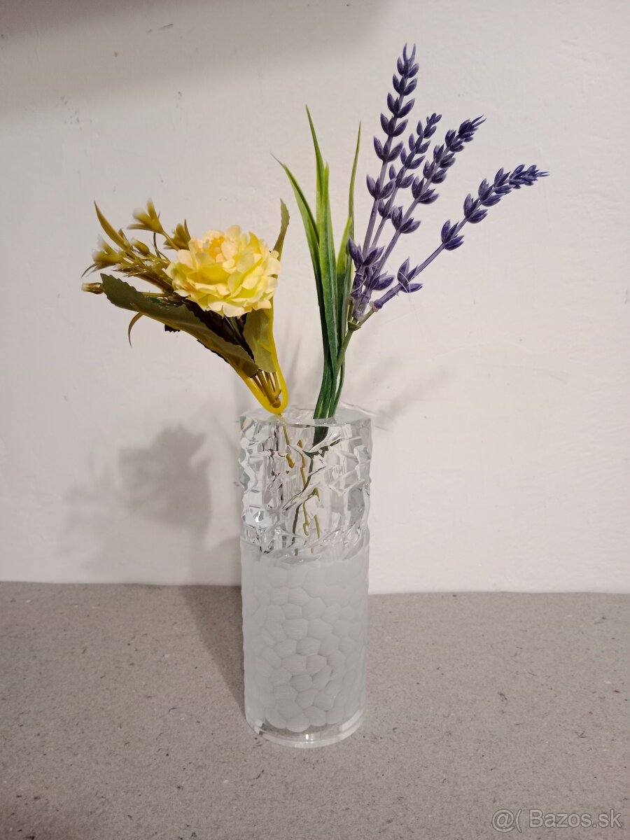 Křišťál broušený, vázička, svíčka - 6