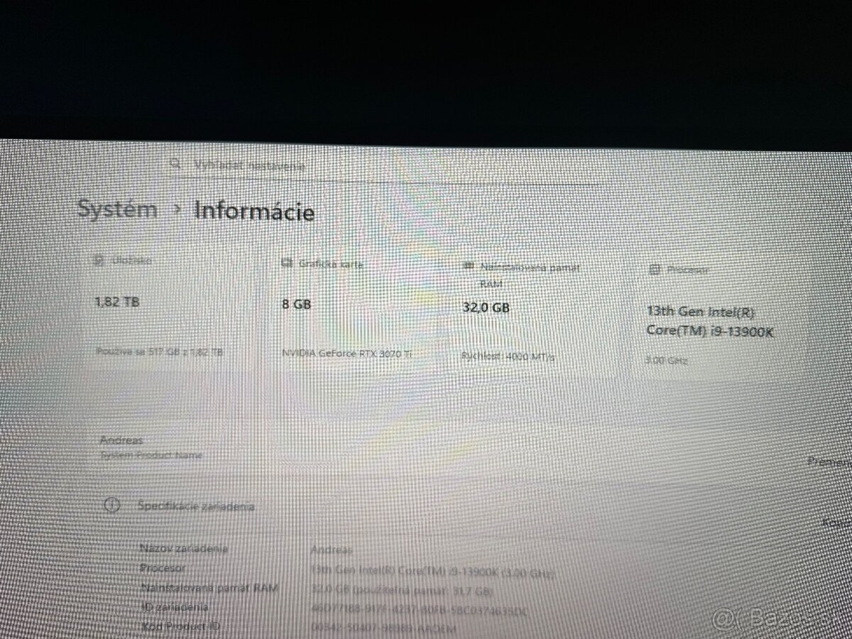 Predám výkonný herný PC setup - 6