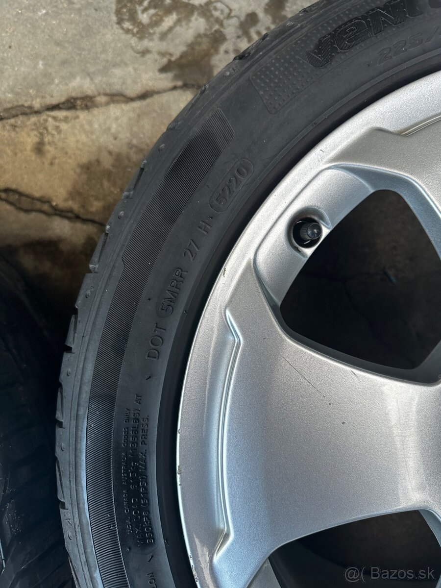 5x112 R17 7,5J ET54 Audi A3 + 225/45 R17 letné - 6