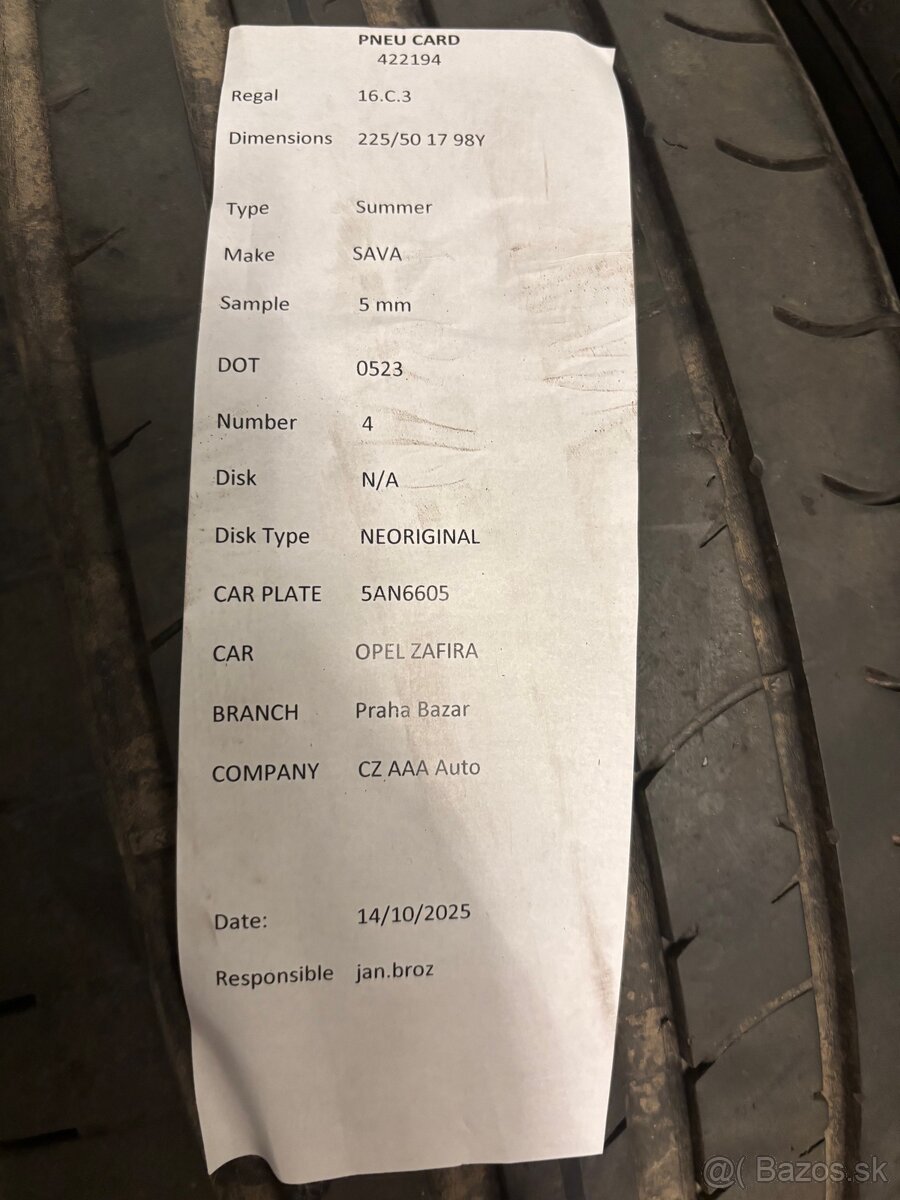 Letné pneumatiky SAVA 225/50 R17 98Y - 6