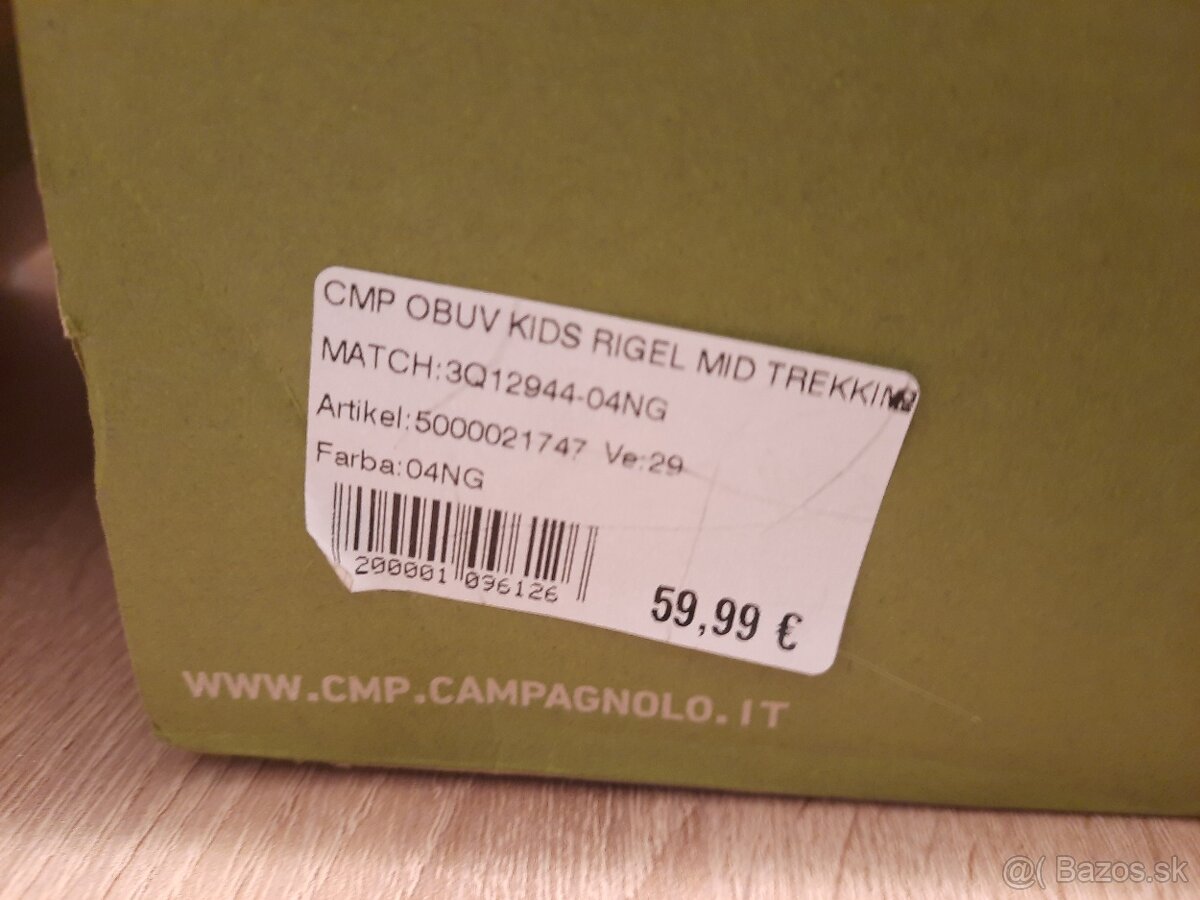 Detska turisticka obuv CMP č.29 - 6