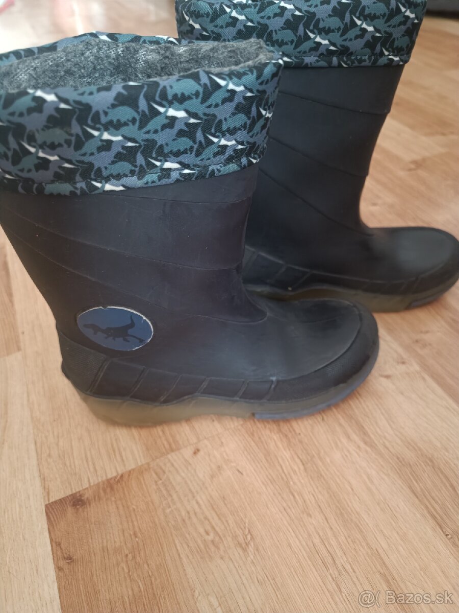 Detské - snehule , zateplené gumáky - 6