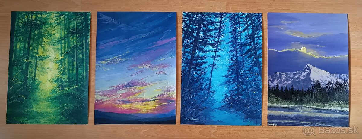 Akrylové obrazy 40x30cm - 6