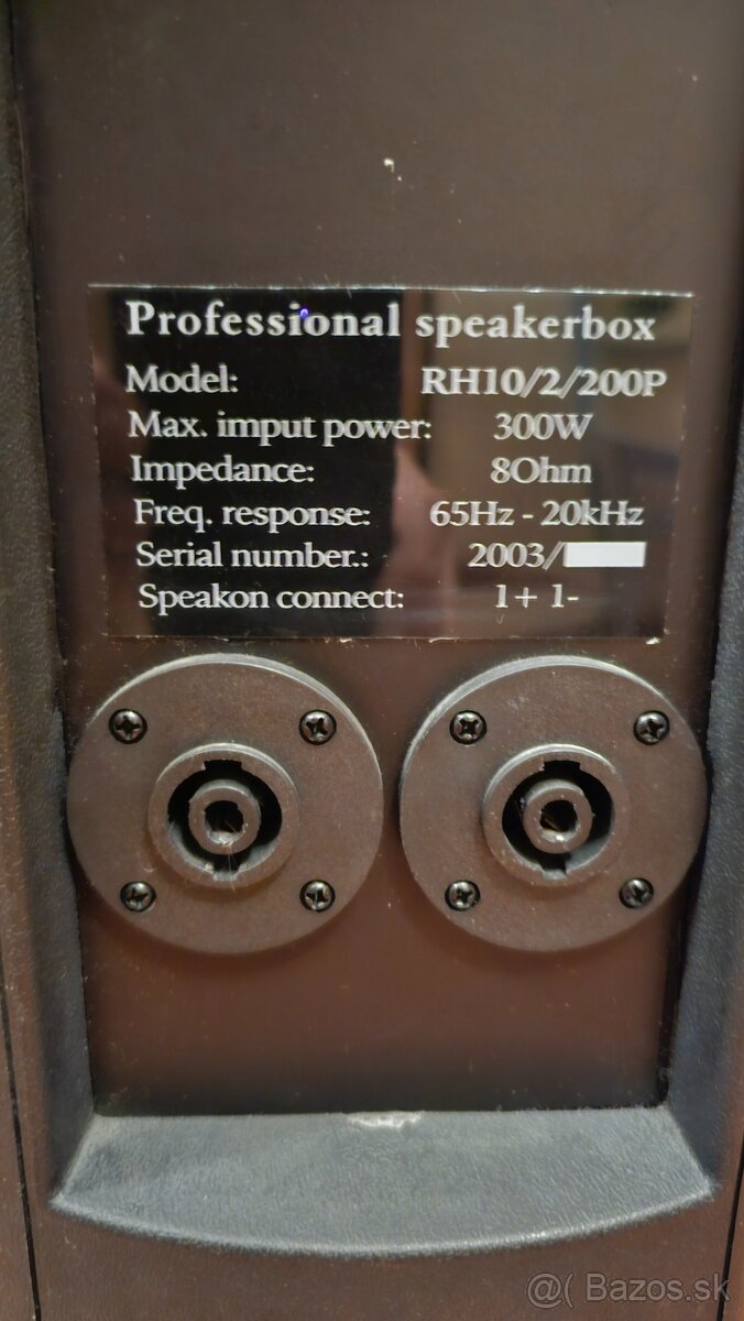 Mixážny zosilňovač PAA 206 plus reprobedne. - 6