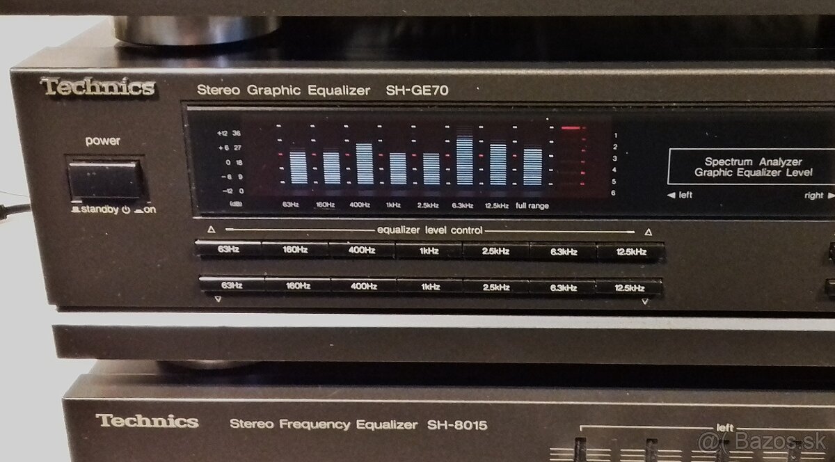 SERIA = 5x Equalizer TECHNICS, antracit, vyroba JAPAN = Eq5 - 6