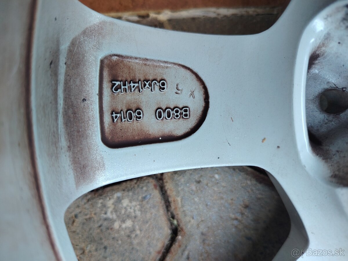 Predám hliníkové disky “14“ PLW - 6