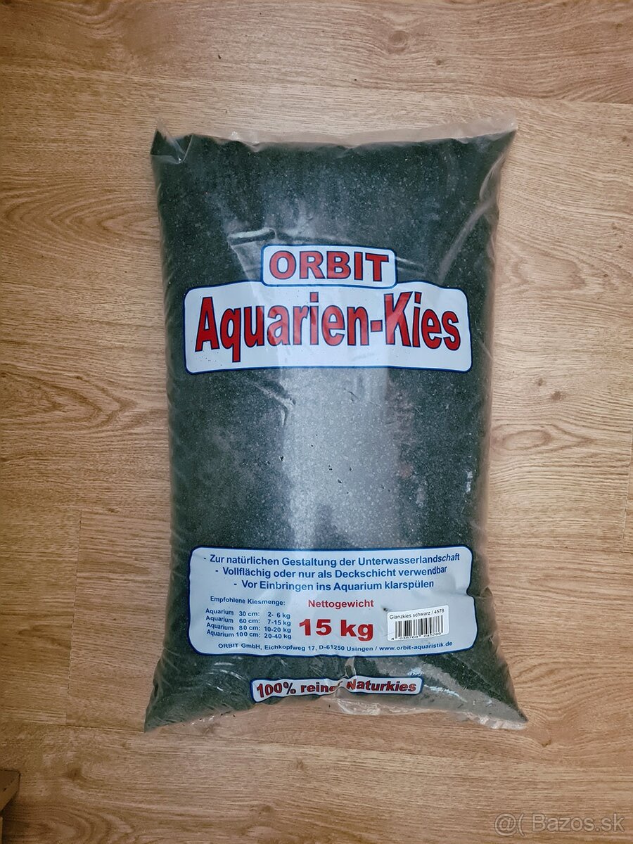 Predám nepoužívané akvárium 120x55x50cm so skrinkou a štrkom - 6