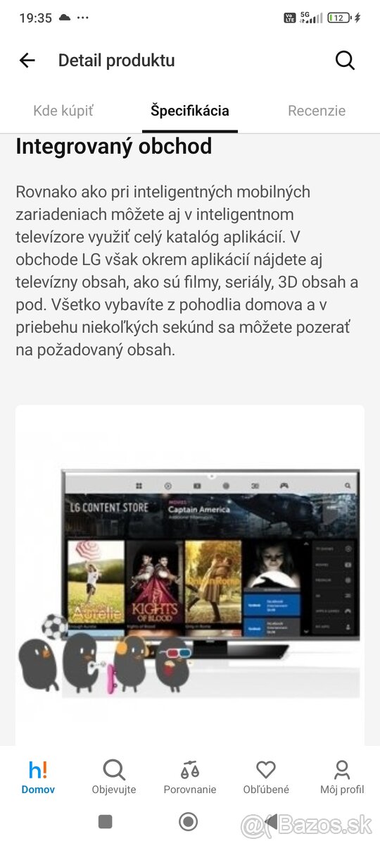 Predám Smart 3D TV LG - 6